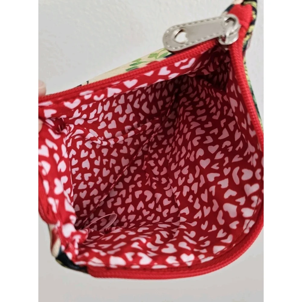 Brighton Greetings From Brighton Floral Cosmetic Makeup Travel Pouch Zipper Bag